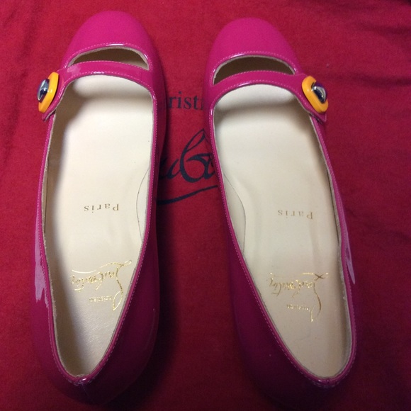 Christian Louboutin Pink Bibababy Mary Jane Pumps - Picture 5 of 8